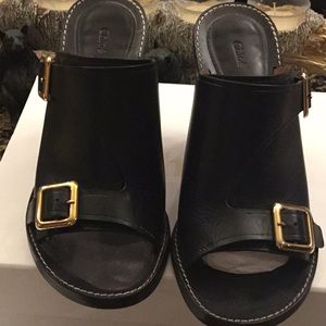 Chloe Black High Heel Sandal